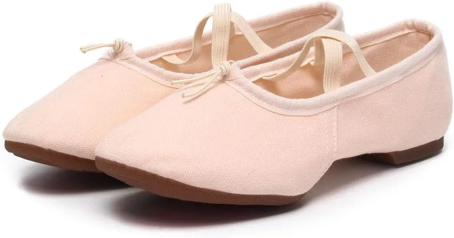 TINRYMX Women Latin Dance Shoes Ballroom Canvas Dance Shoes with Rubber Sole