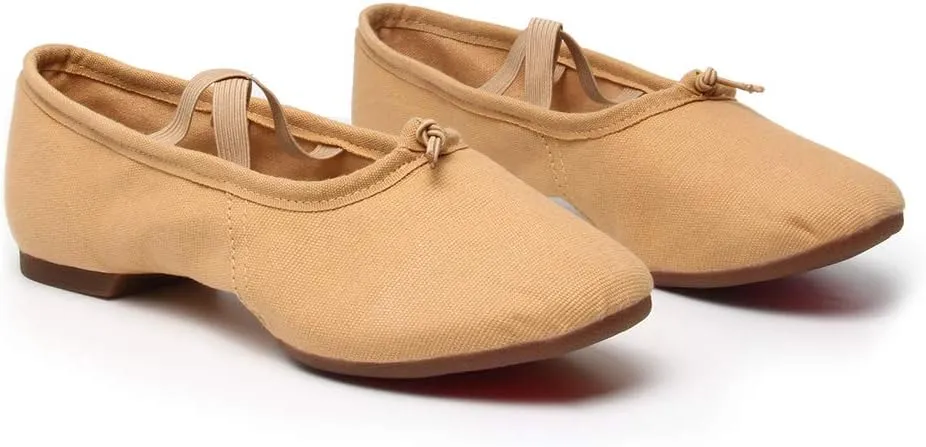 TINRYMX Women Latin Dance Shoes Ballroom Canvas Dance Shoes with Rubber Sole