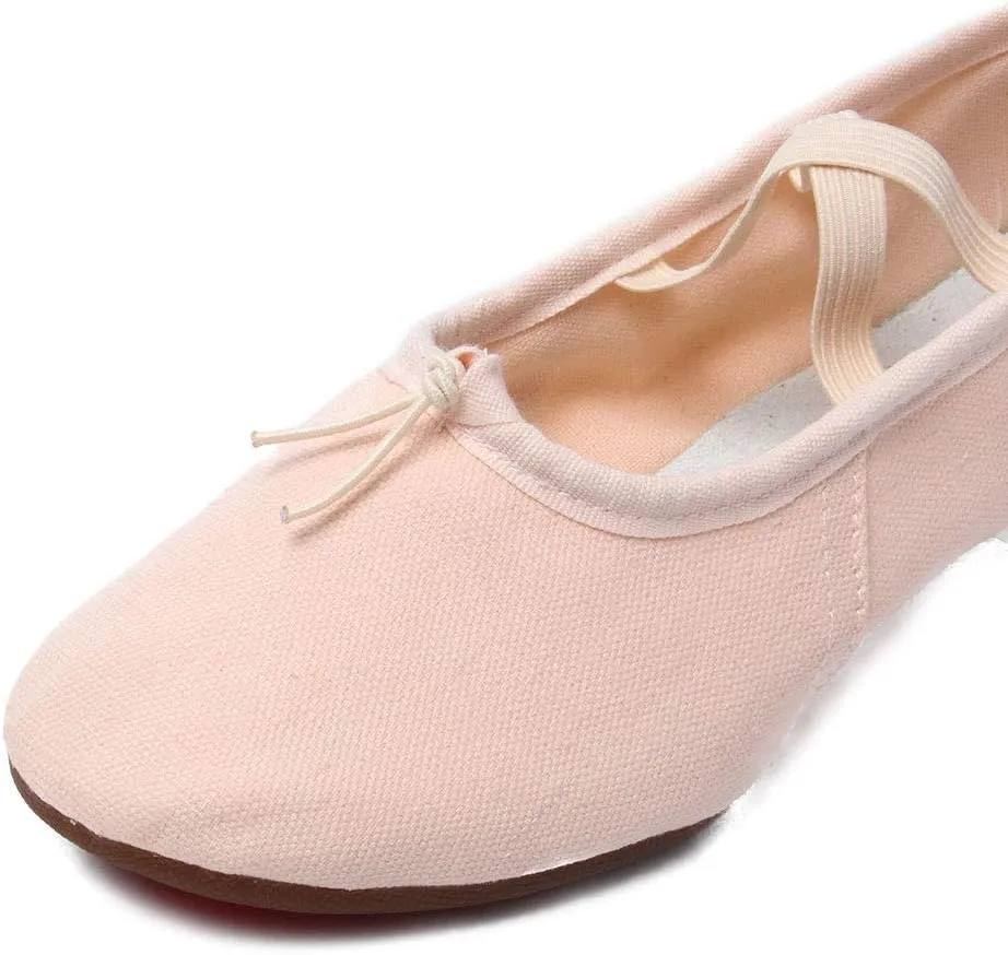 TINRYMX Women Latin Dance Shoes Ballroom Canvas Dance Shoes with Rubber Sole