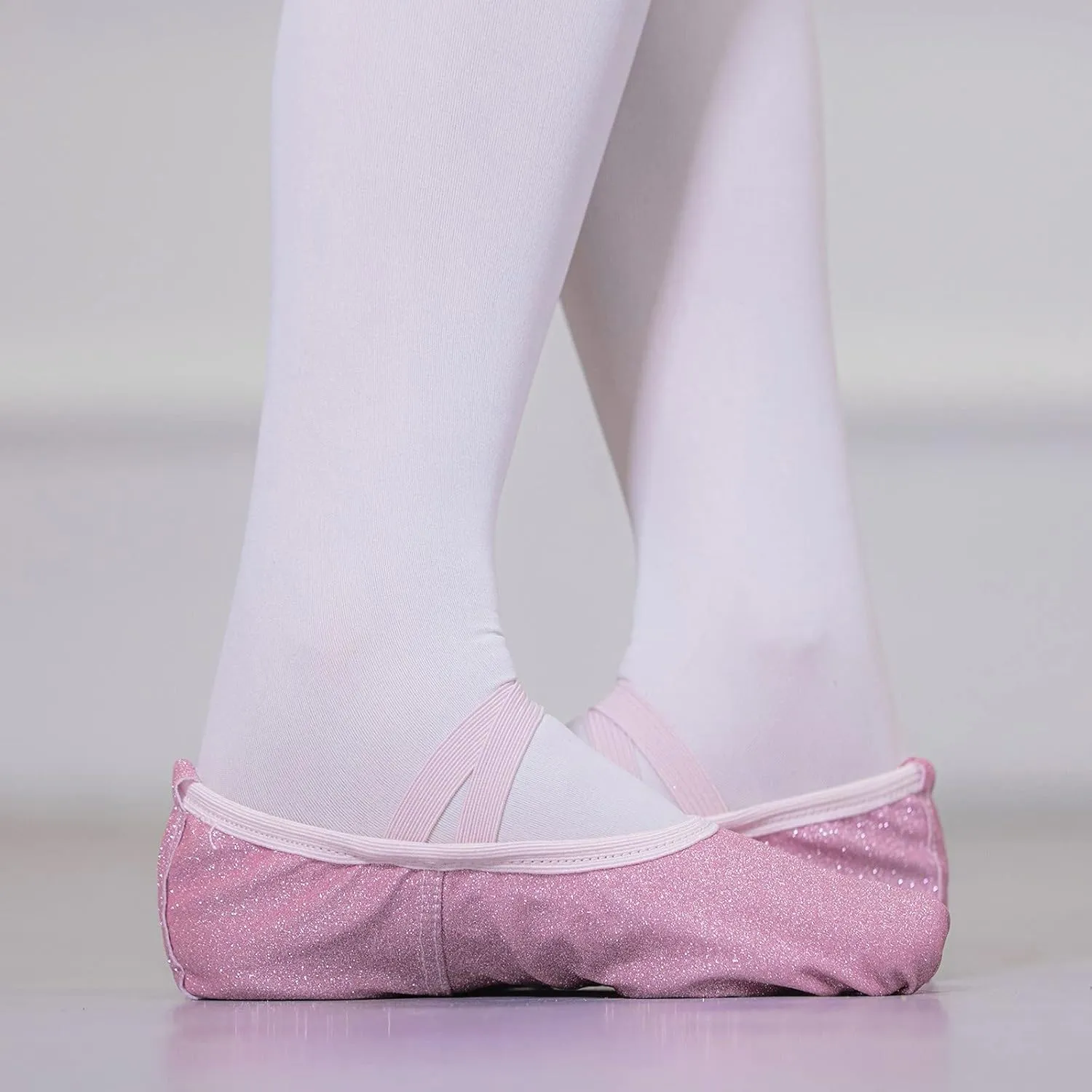 Toddler Ballet Shoes Glitter Ballet Slippers for Girls Pik Ballet Shoes Girls Canvas Ballet Shoes for Girls