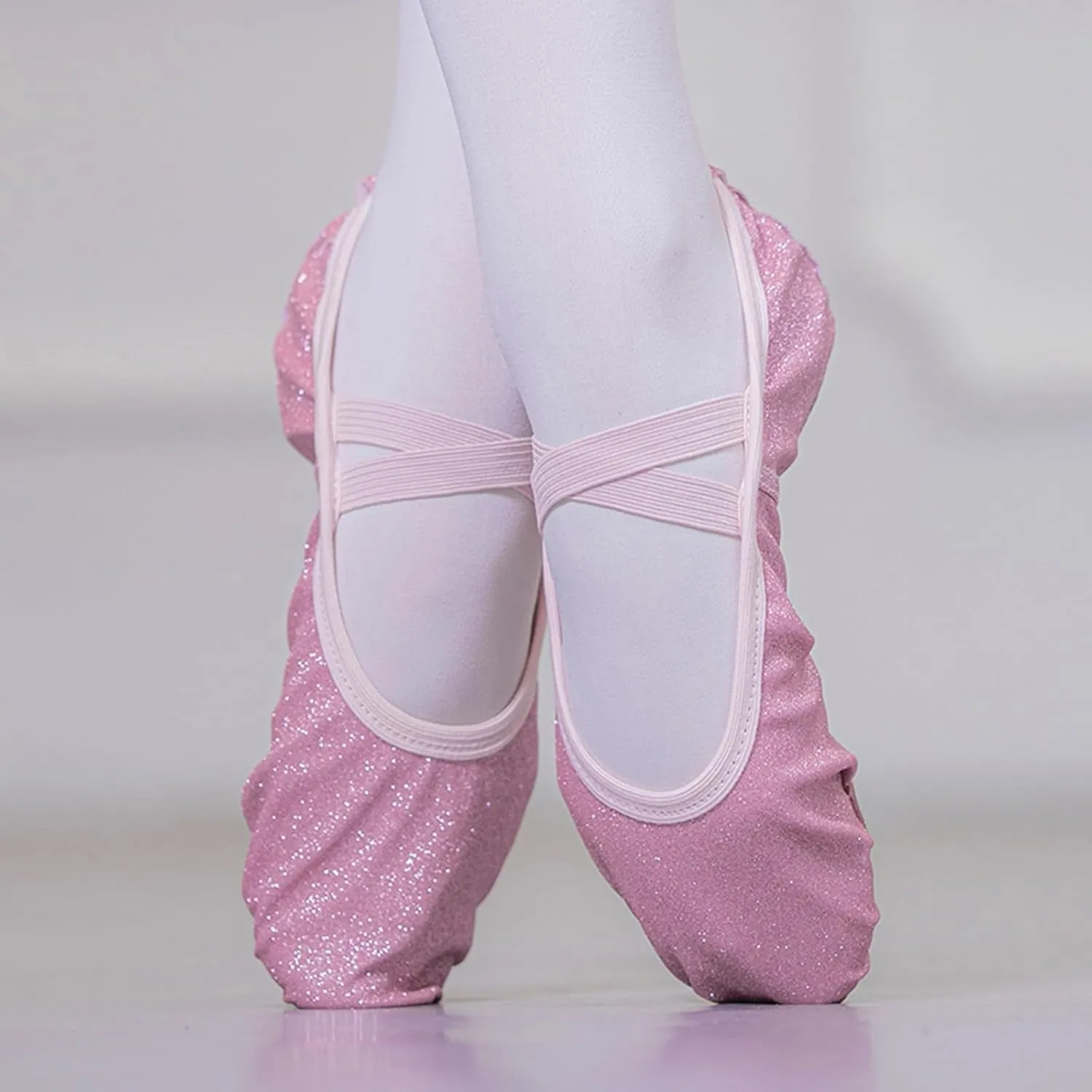 Toddler Ballet Shoes Glitter Ballet Slippers for Girls Pik Ballet Shoes Girls Canvas Ballet Shoes for Girls