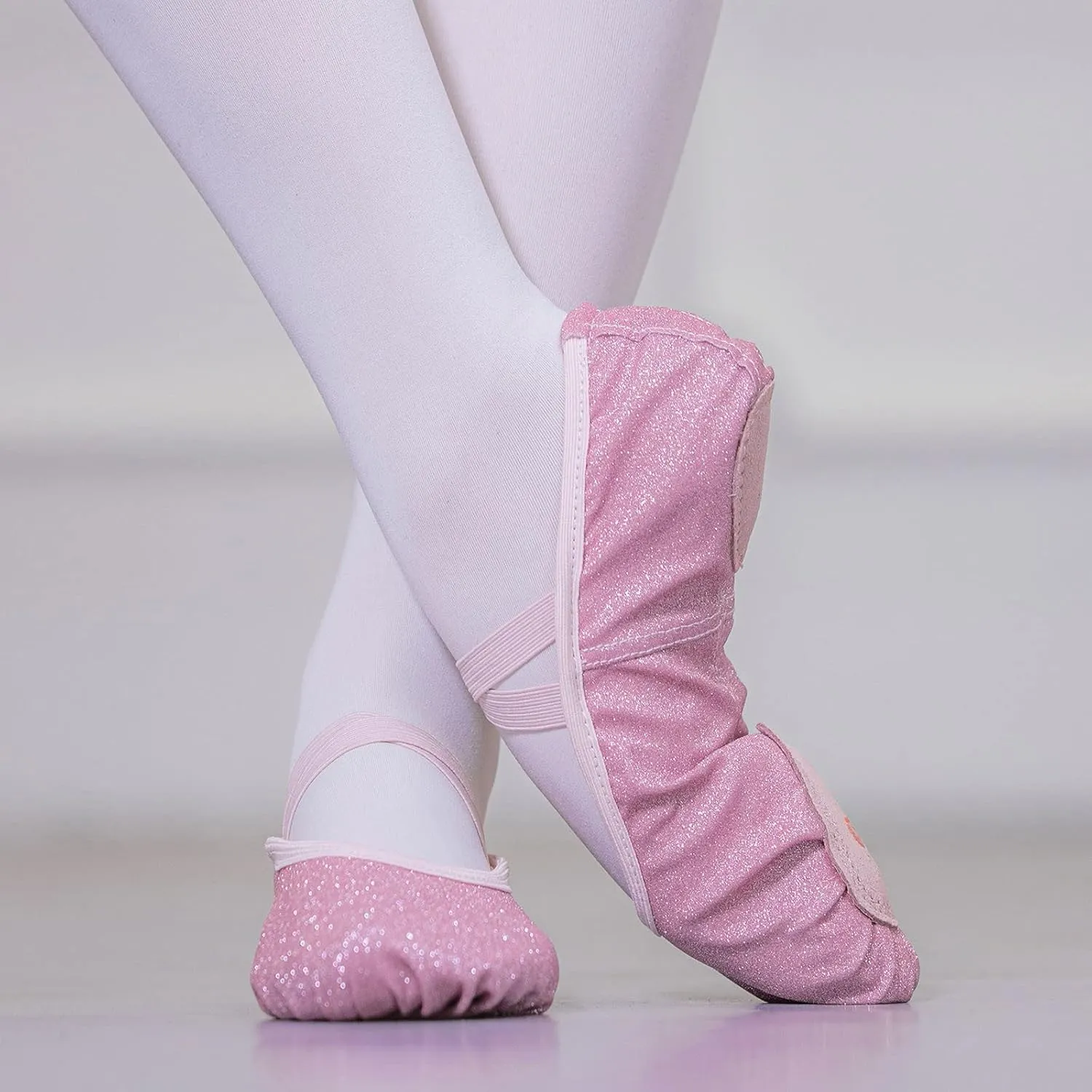 Toddler Ballet Shoes Glitter Ballet Slippers for Girls Pik Ballet Shoes Girls Canvas Ballet Shoes for Girls