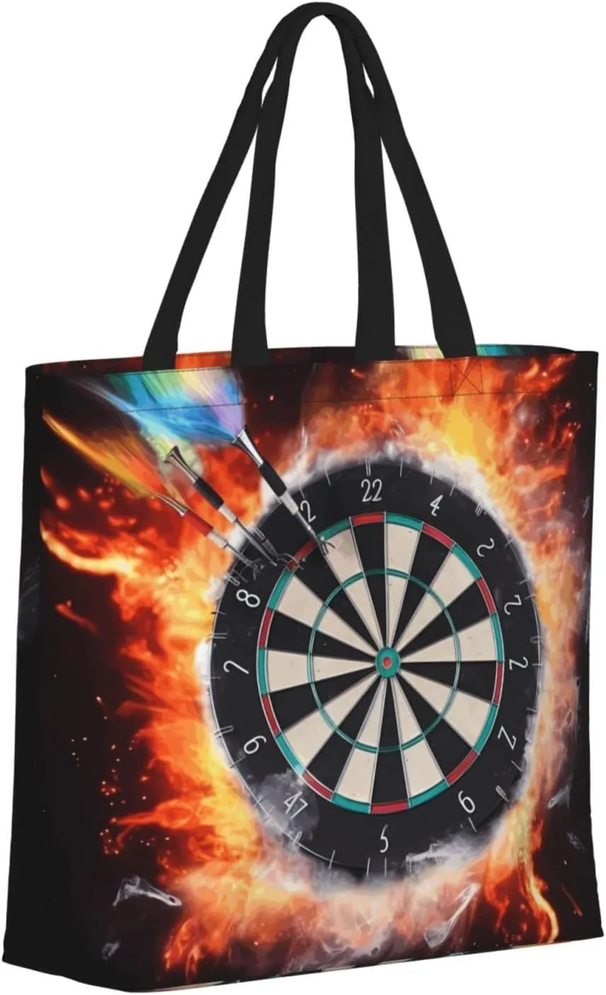 Tote Bag for Women Reusable Grocery Bags Dragonflies Grey Tote Bag with Inner Pocket Travel Tote for Shopping