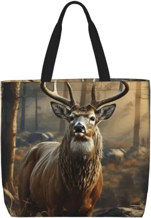 Tote Bag for Women Reusable Grocery Bags Dragonflies Grey Tote Bag with Inner Pocket Travel Tote for Shopping