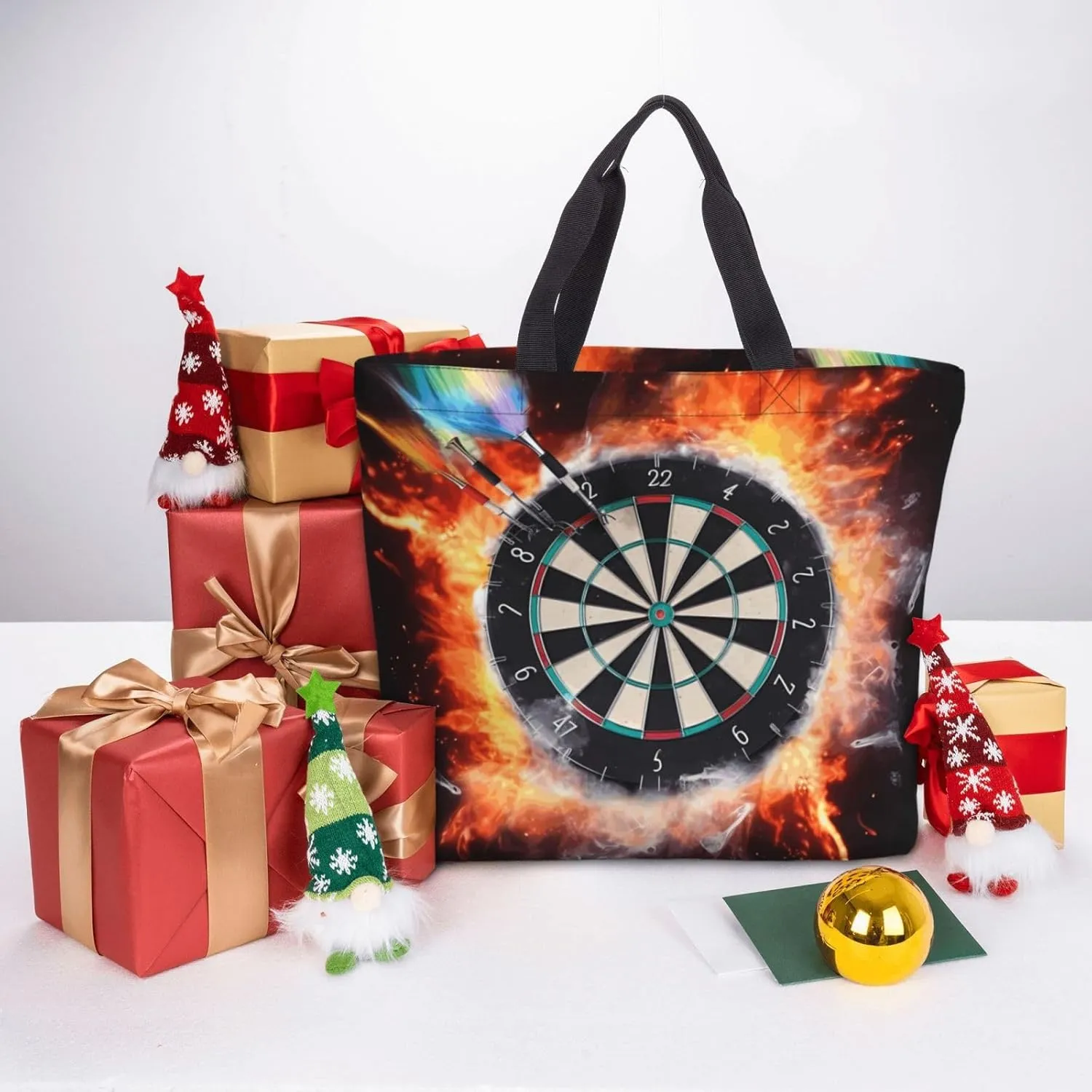 Tote Bag for Women Reusable Grocery Bags Dragonflies Grey Tote Bag with Inner Pocket Travel Tote for Shopping