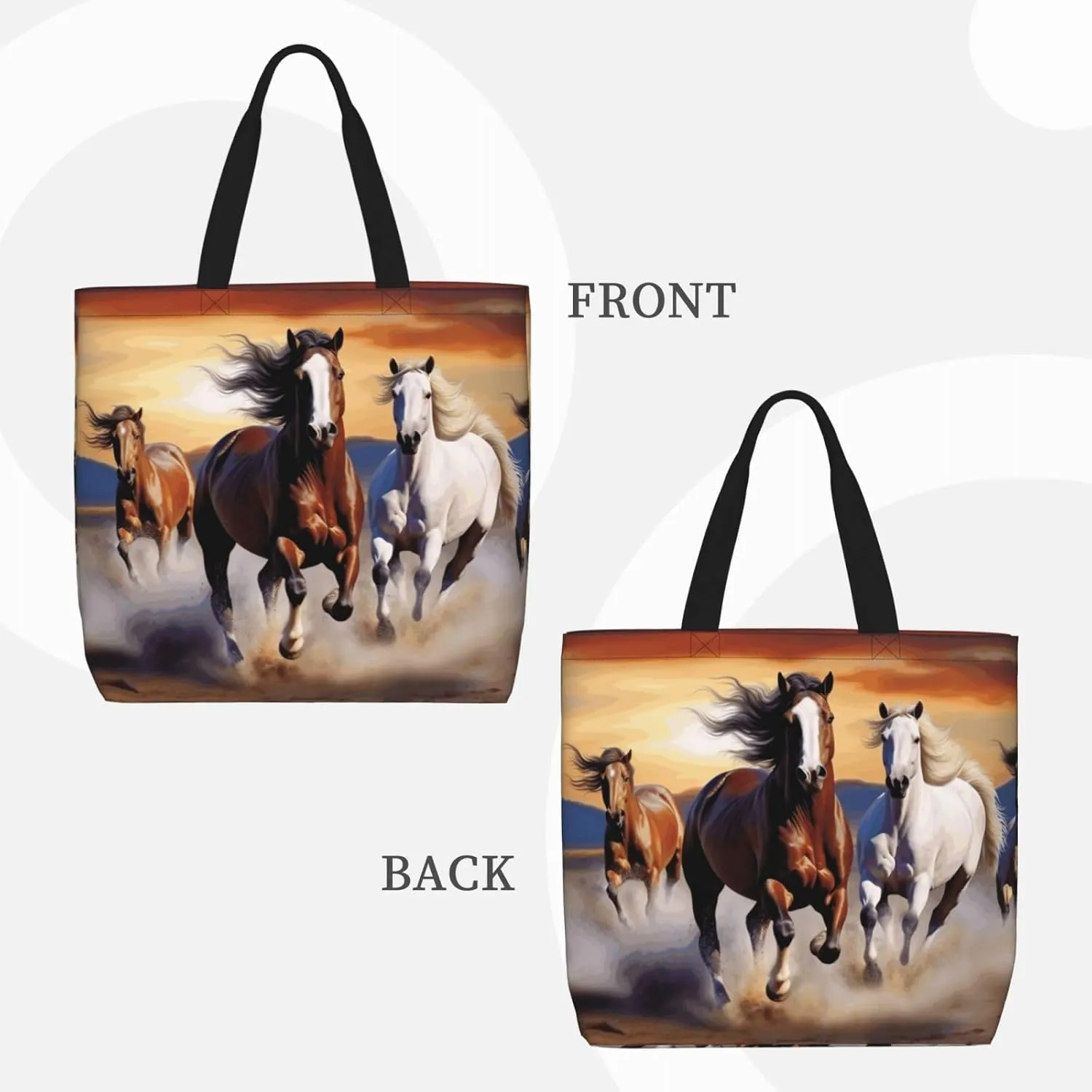 Tote Bag for Women Reusable Grocery Bags Seals on ice Tote Bag with Inner Pocket Travel Tote for Shopping