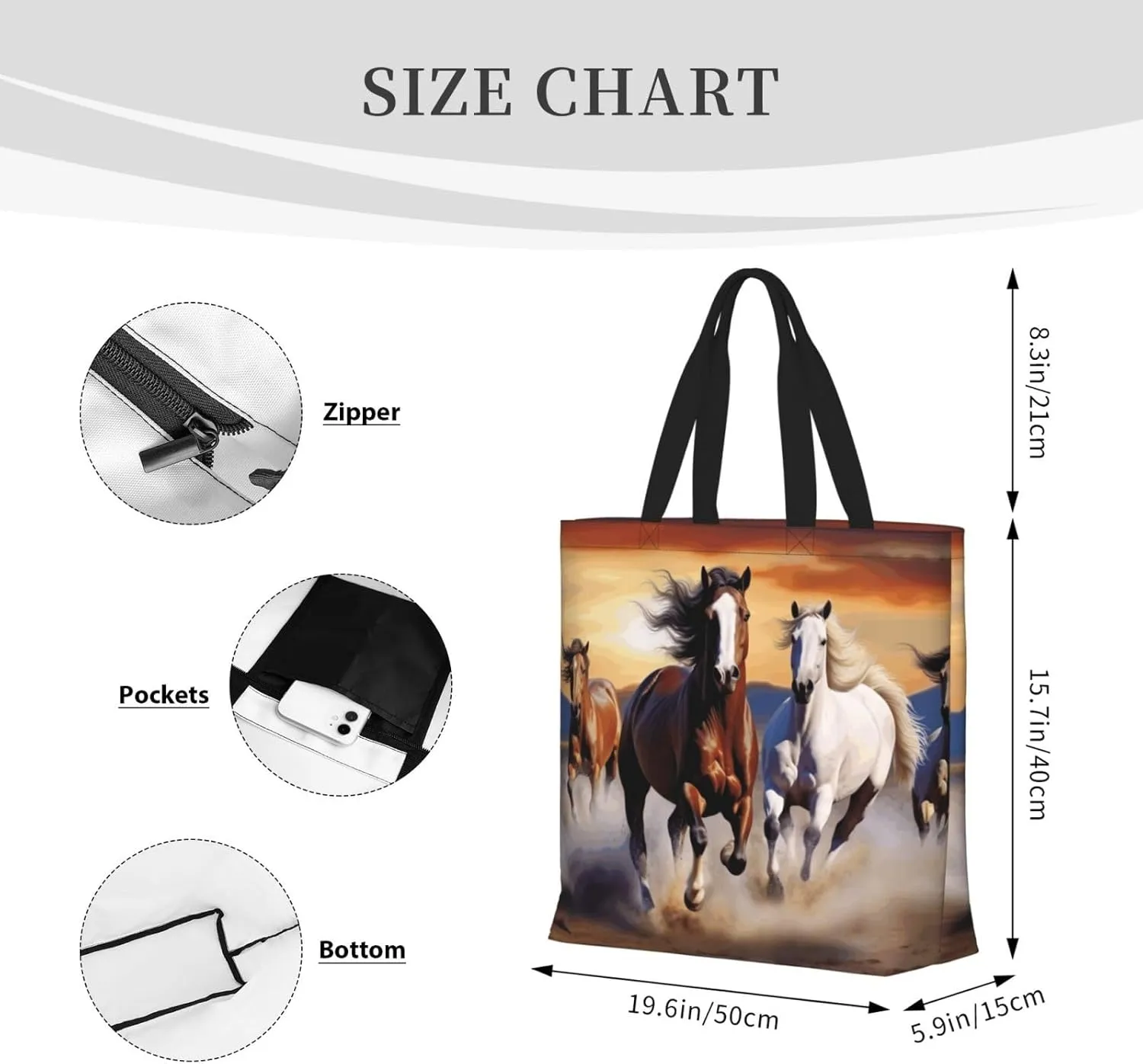 Tote Bag for Women Reusable Grocery Bags Seals on ice Tote Bag with Inner Pocket Travel Tote for Shopping