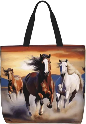 Tote Bag for Women Reusable Grocery Bags Seals on ice Tote Bag with Inner Pocket Travel Tote for Shopping