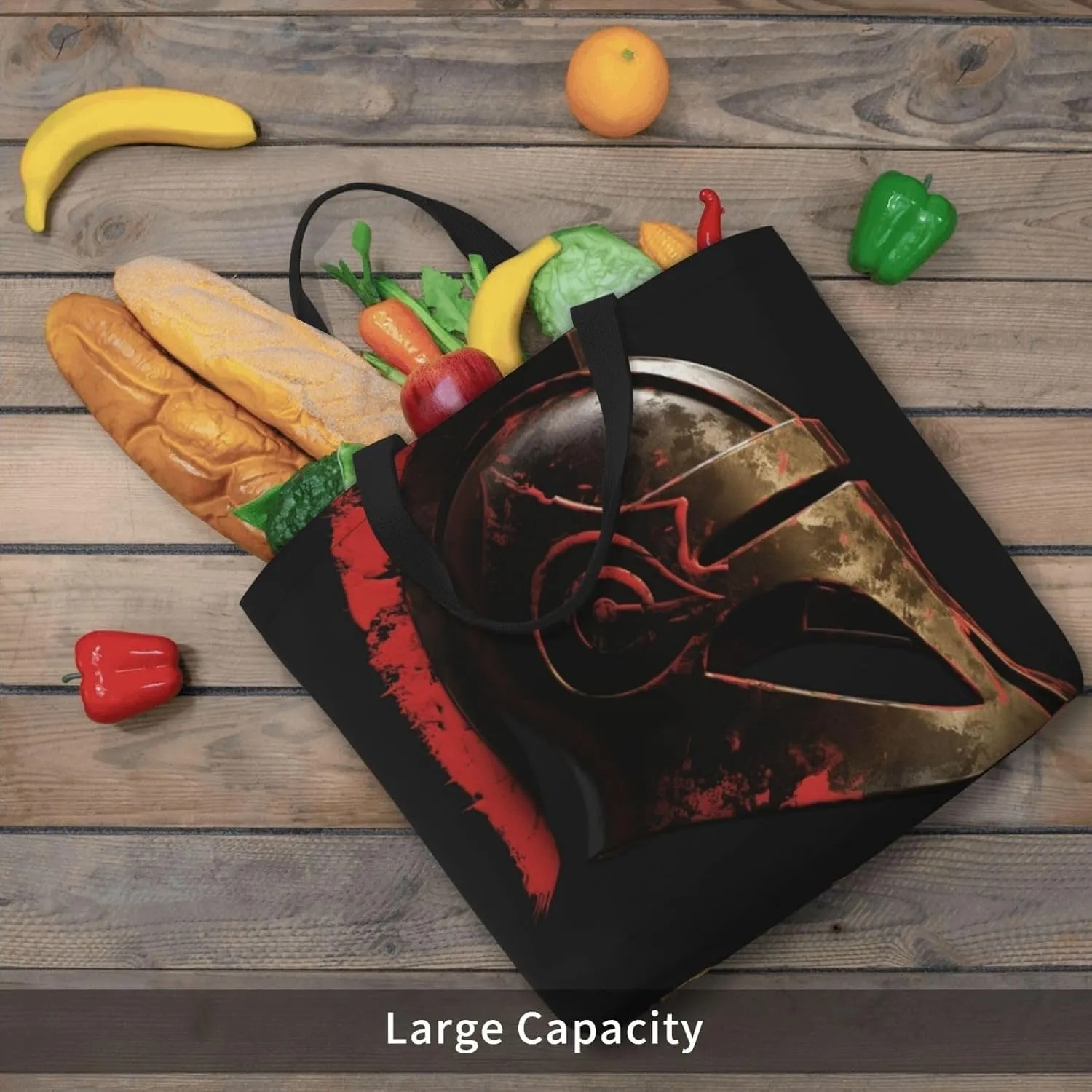 Tote Bag for Women Reusable Grocery Bags Surfboard Tote Bag with Inner Pocket Travel Tote for Shopping