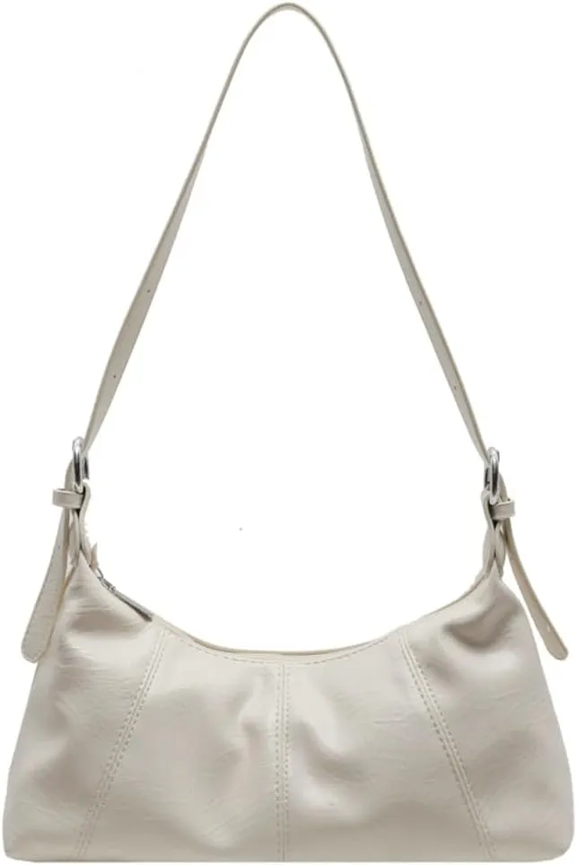 Trendy Dumpling Shoulder Bags for Women Small Vegan Leather Crossbody Totes Purse Soft Handbag Ladies Satchels