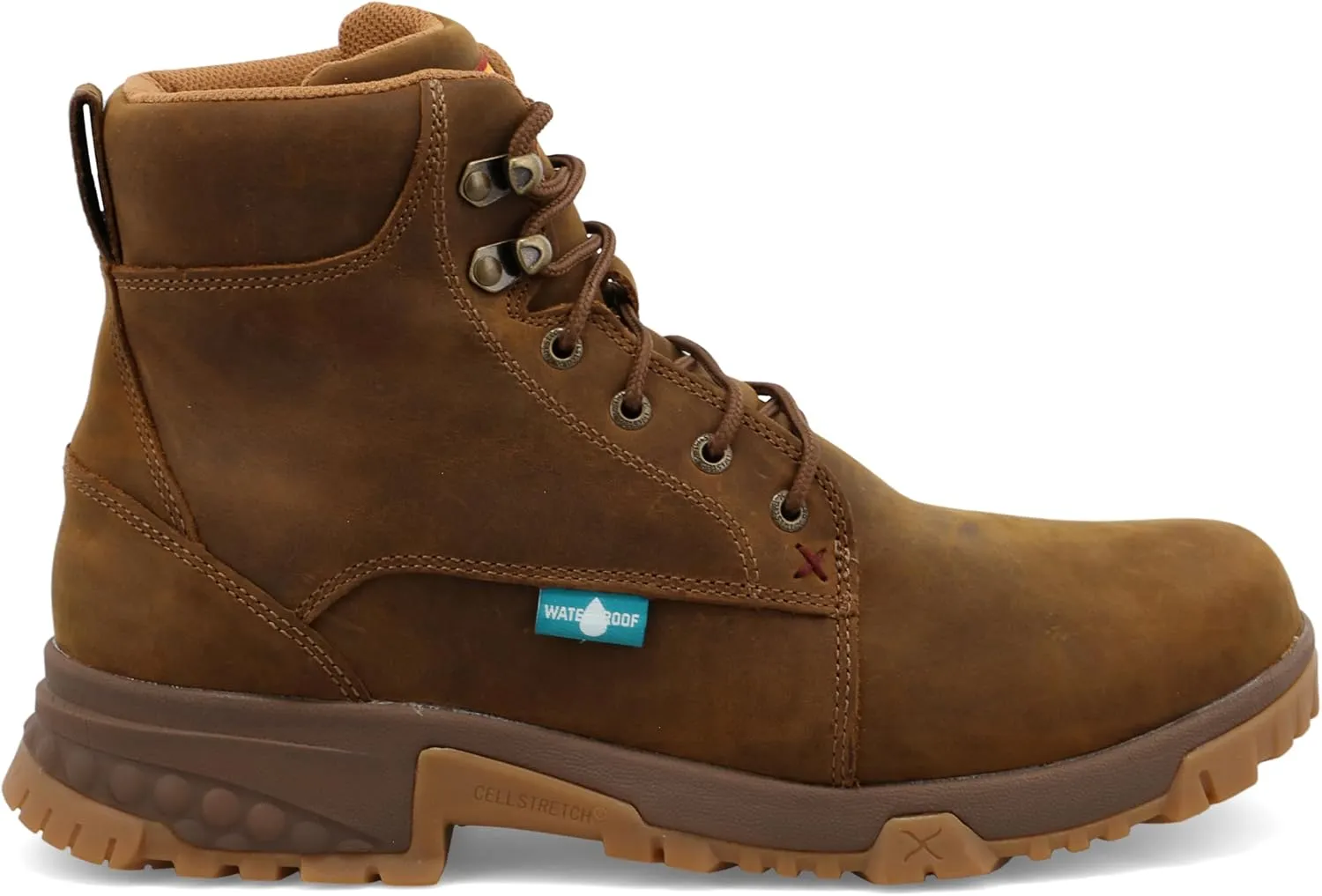 Twisted X Men's 6" Work Boot, Moc Toe with CellStretch