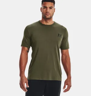 UNDER ARMOUR MEN'S LEFT CHEST LOGO SS TEE