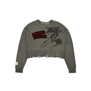 Urban Jungle Distressed Intarsia Sweater