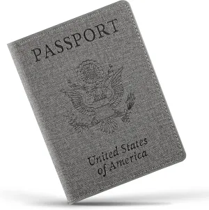 Vaccine Card Holder,Passport Cover (Gray)