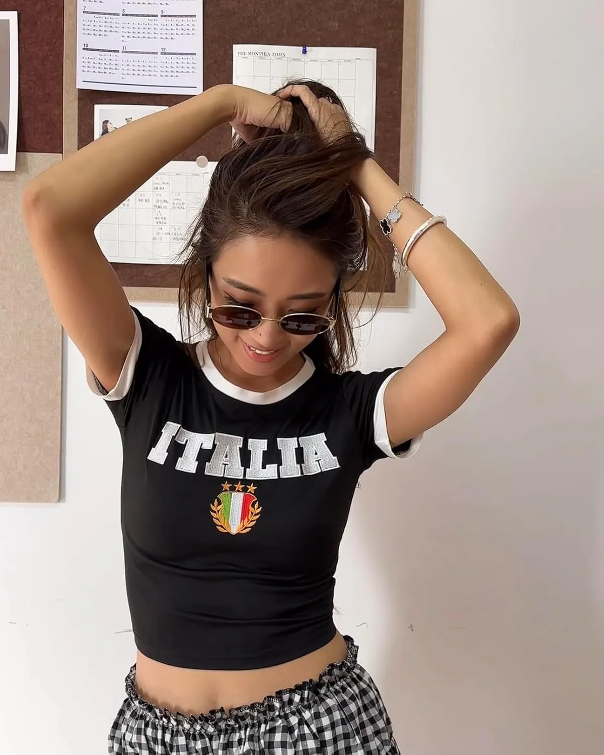 Vintage Graphic Baby Tees for Women Brazil Shirt Y2k Tops Baby Crop Tees 90s Summer Going Out Tops Streetwear Shirts
