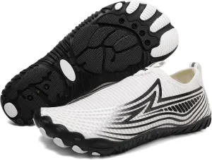 Water Shoes for Women Hiking Barefoot Shoes for Women Wide Toe Box Non-Slip Casual Breathable Lightweight Sneakers Quick Dry Outdoor Sports for Beach Swim Surf Walk Water Yoga Diabetic Shoe White