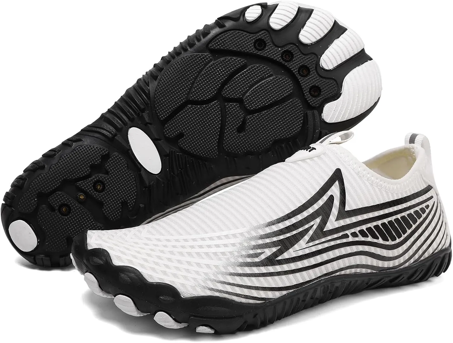 Water Shoes for Women Hiking Barefoot Shoes for Women Wide Toe Box Non-Slip Casual Breathable Lightweight Sneakers Quick Dry Outdoor Sports for Beach Swim Surf Walk Water Yoga Diabetic Shoe White