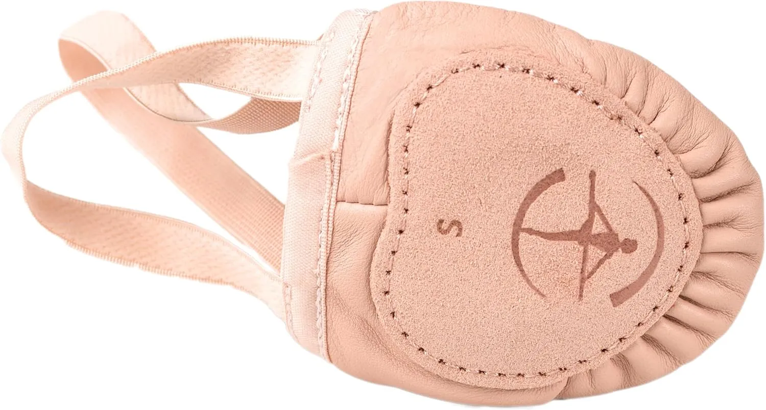 Wear Moi Instinct Turner Shoes Pirouette - Half Sole for Ballet, Dance, Gymnastics, Salmon, Stretch Leather