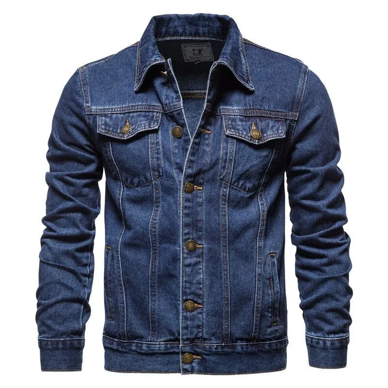 West Louis High-End Cowboy Style Denim Jacket