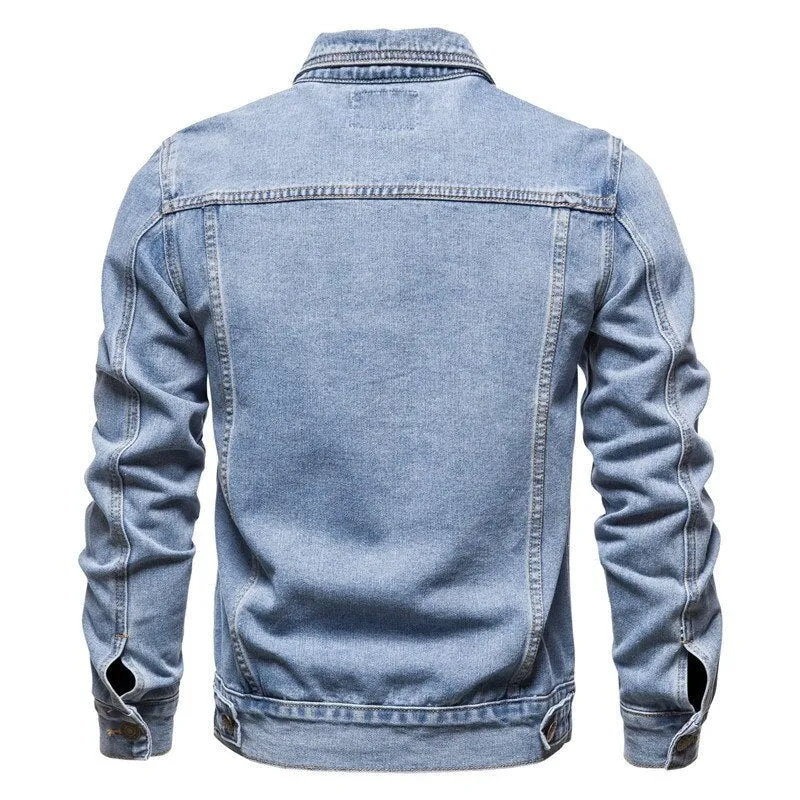West Louis High-End Cowboy Style Denim Jacket