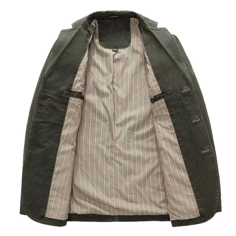West Louis Spring Military Style Cotton Jacket