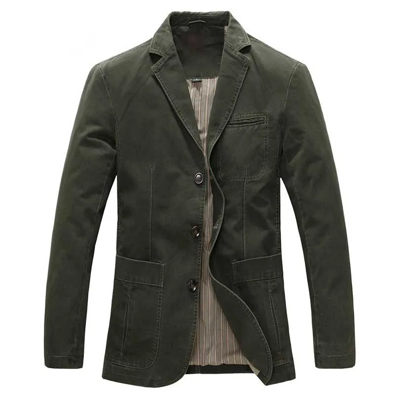 West Louis Spring Military Style Cotton Jacket
