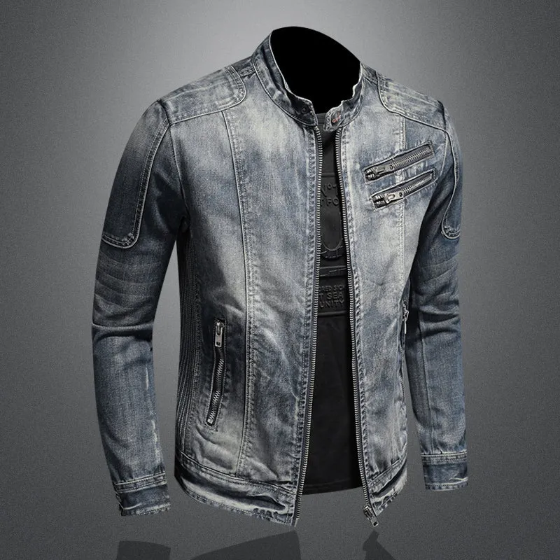 West Louis Stand Collar Style Zipper Jacket