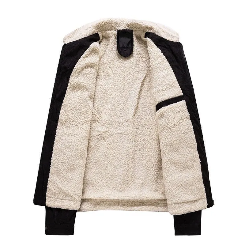 West Louis Thickened Warm Lamb Fleece Jacket