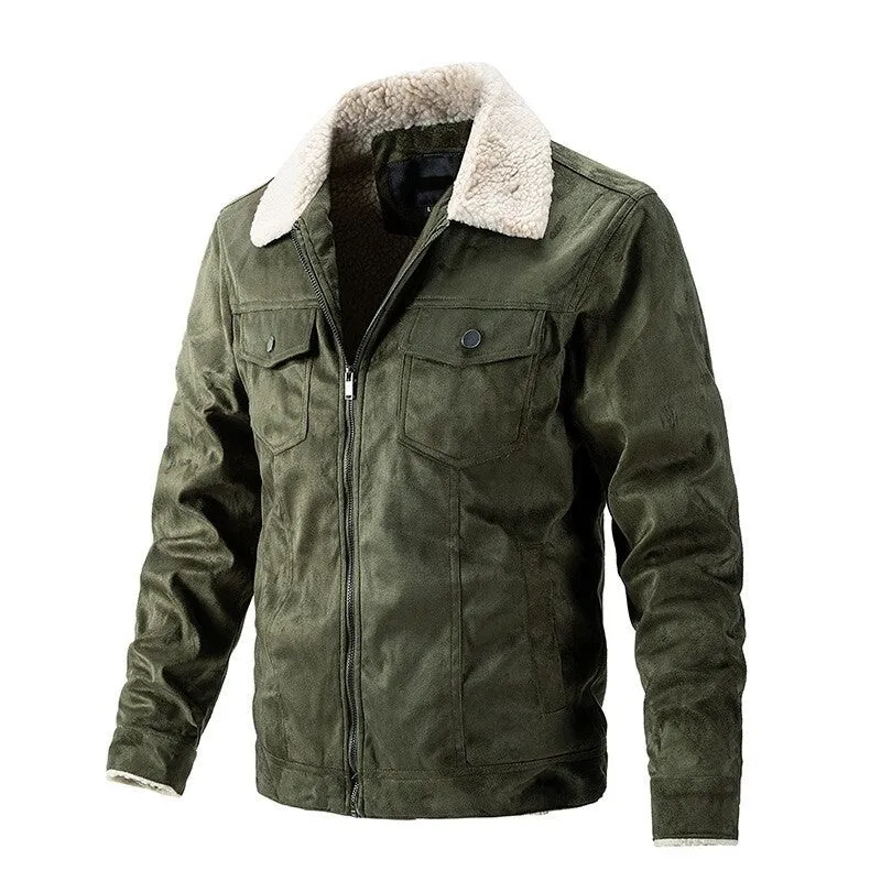 West Louis Thickened Warm Lamb Fleece Jacket