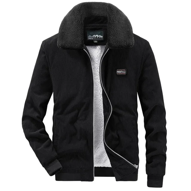 West Louis Trendy Youth Varsity Corduroy Jacket