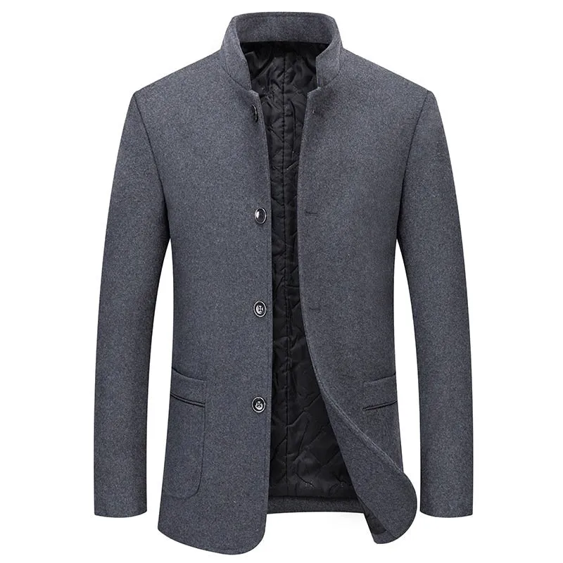 West Louis Winter Executive Business-Men Woolen Jacket