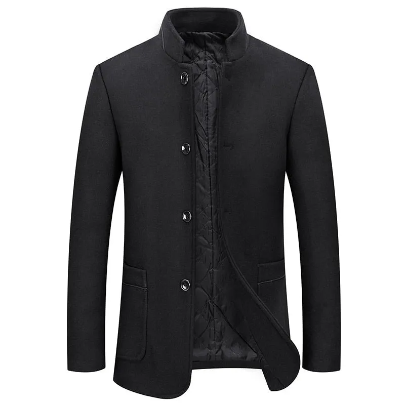 West Louis Winter Executive Business-Men Woolen Jacket