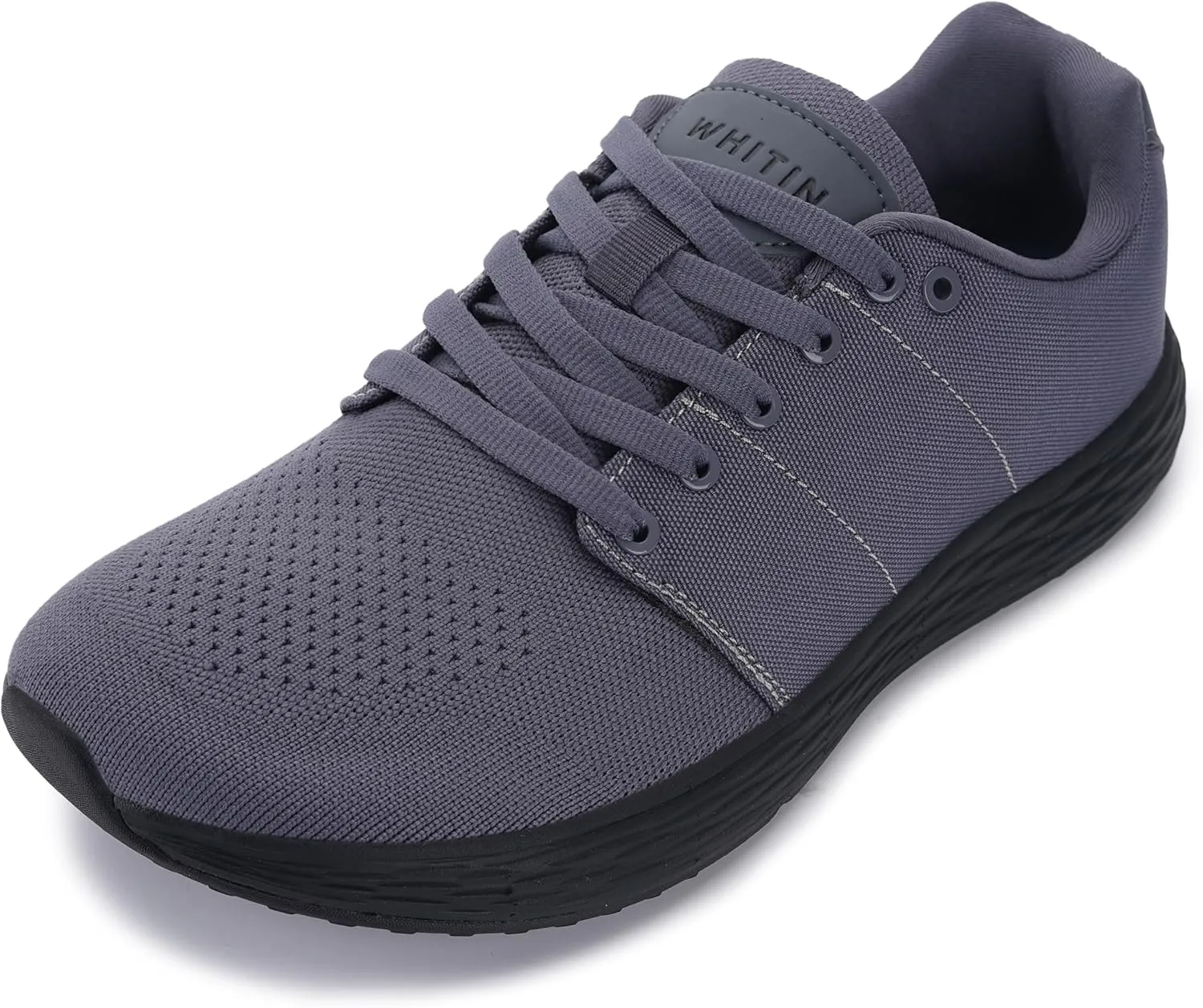 WHITIN Men's Wide Toe Box Walking Shoes   Zero Drop with Non-Slip Rubber Outsole