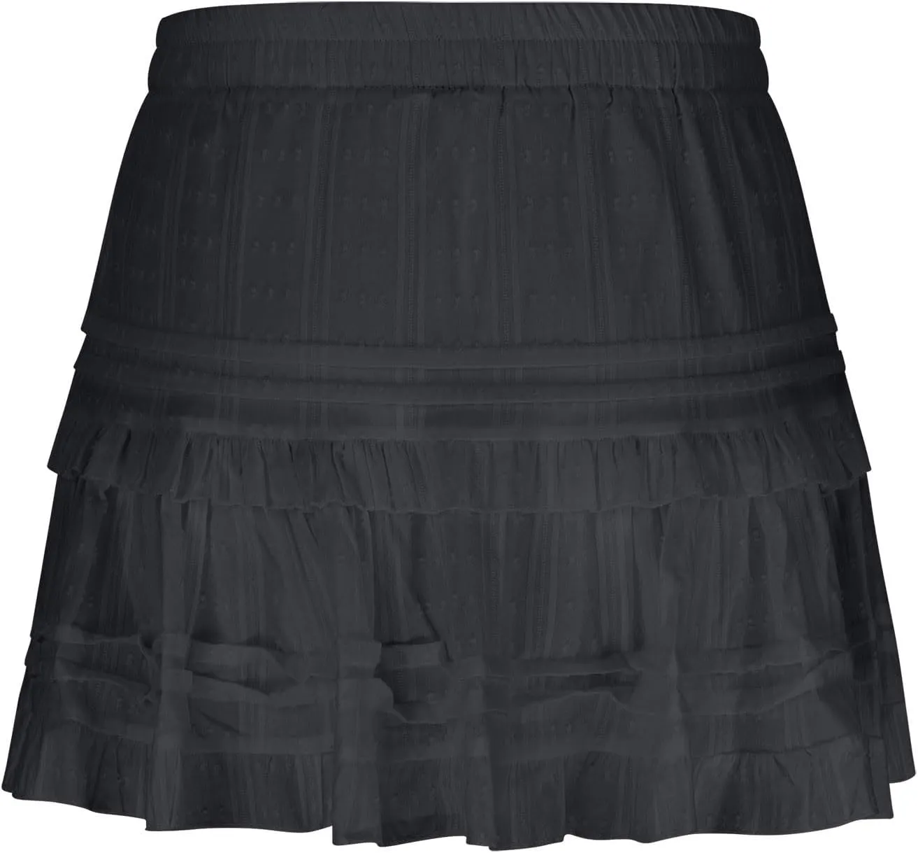 Women Summer Mini Skirts Casual Ruffle Pleated Floral Printed Tiered Elastic Waist Ladies Summer Flowy A Line Skirt
