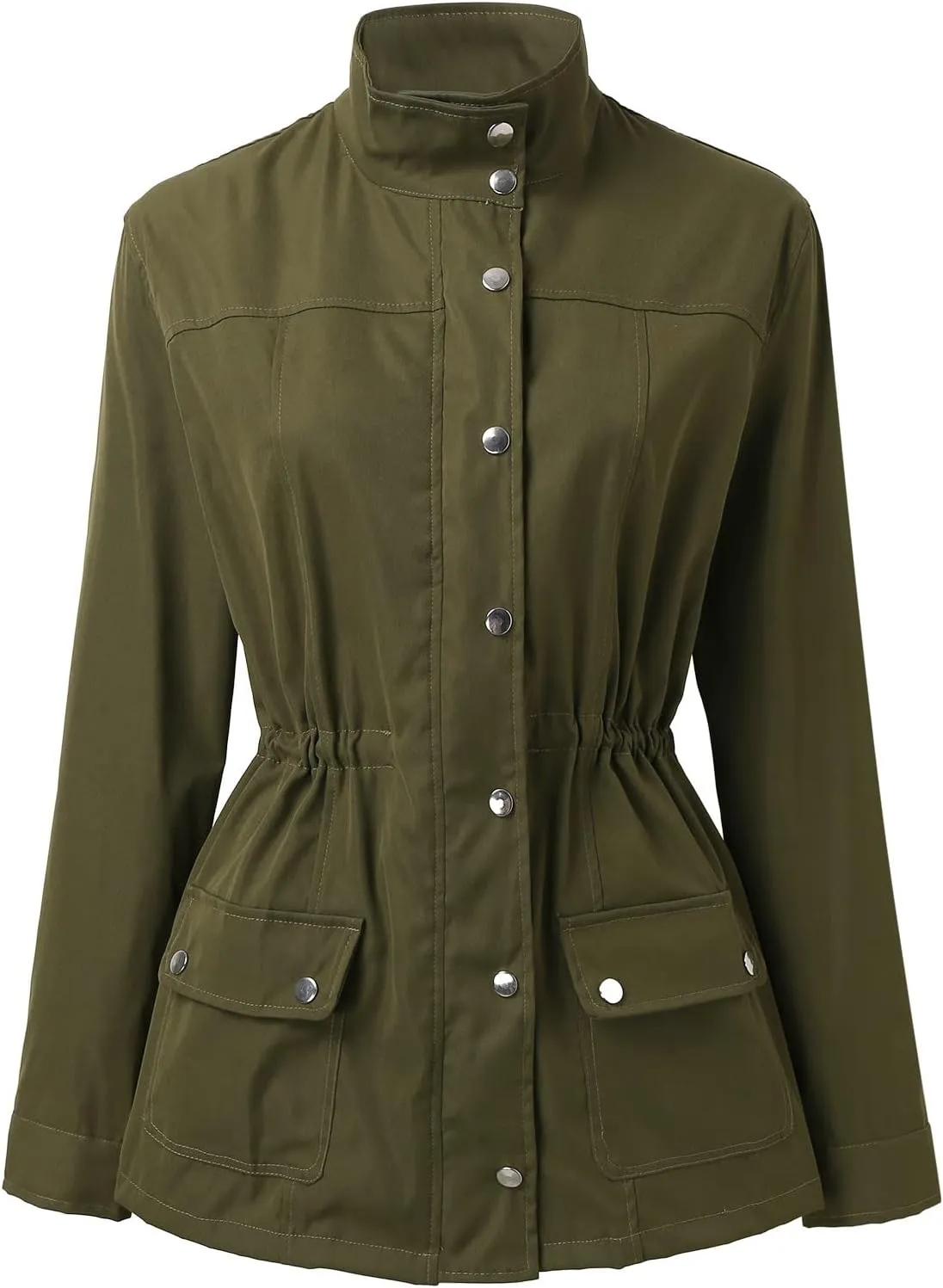 Womens 2024 Graceful Temperament Button Outwear Long Sleeve Zipper Overcoat Comfort Slim Jacket Coat with Pockets Suits