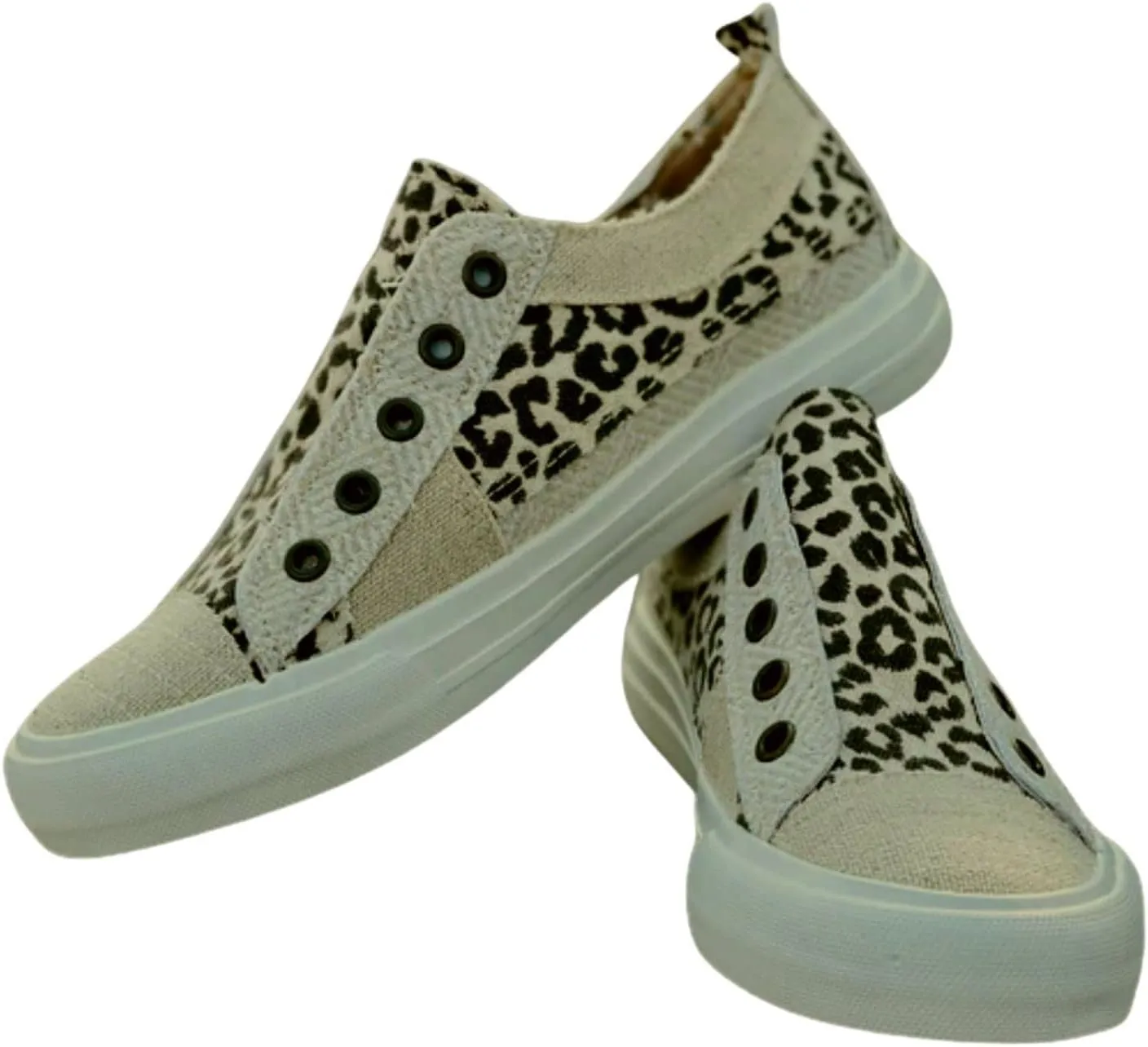 Womens Alice Gypsy Jazz Leopard Print No Lace Fashion Sneaker (M, Cream Leopard, Numeric_6_Point_5), 6.5