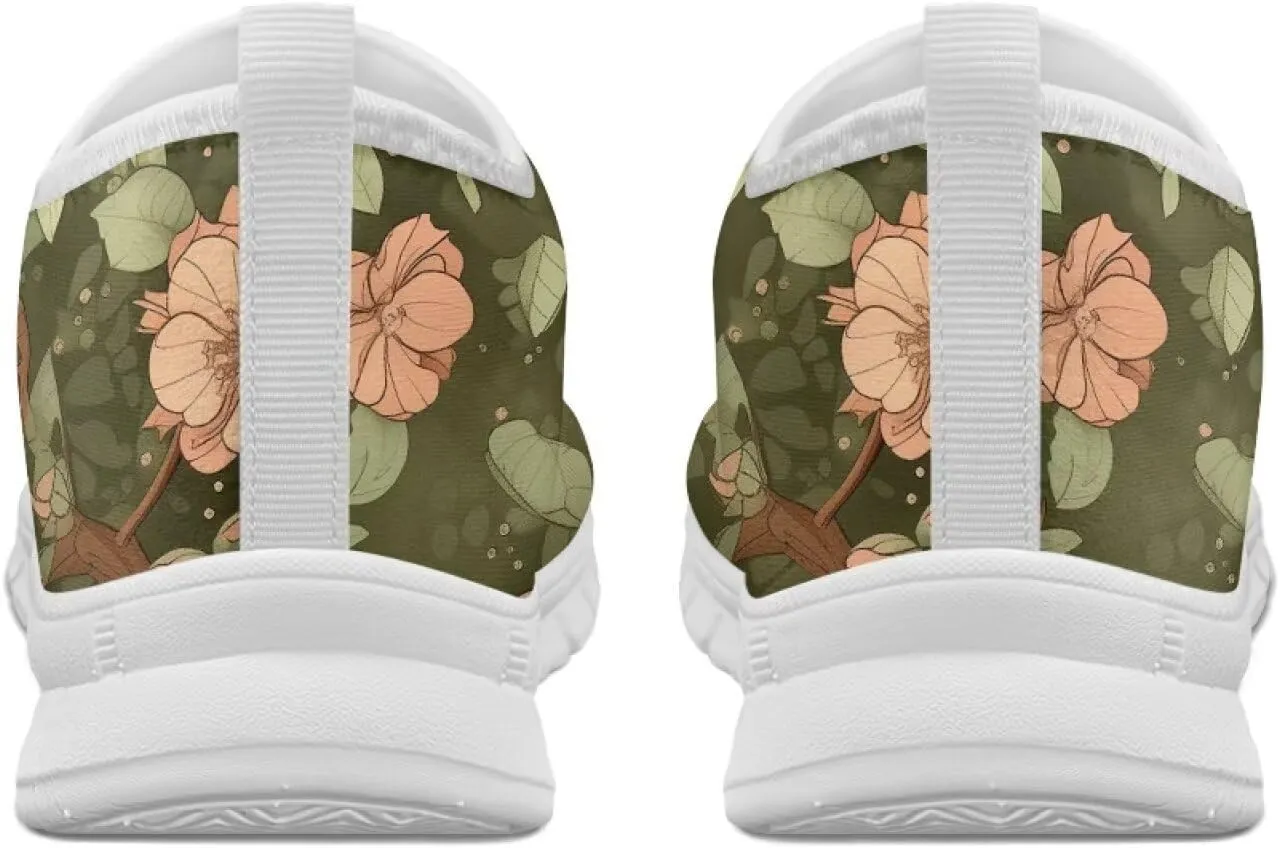 Women's Animal Sneaker Soft Casual Low-Top Breathable Shoes Hands Free Slip On Non-Slip Tennis Sneaker for Ladies US 5.5-11.5