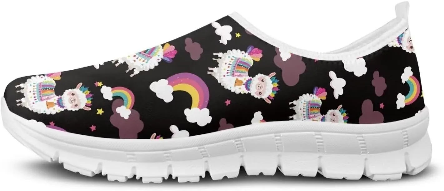 Women's Animals Sneaker Casual Breathable Mesh Anti-Skid Low-Top Outdoor Shoes Soft Slip On Holiday Travel Sneaker for Ladies US 5.5-11.5