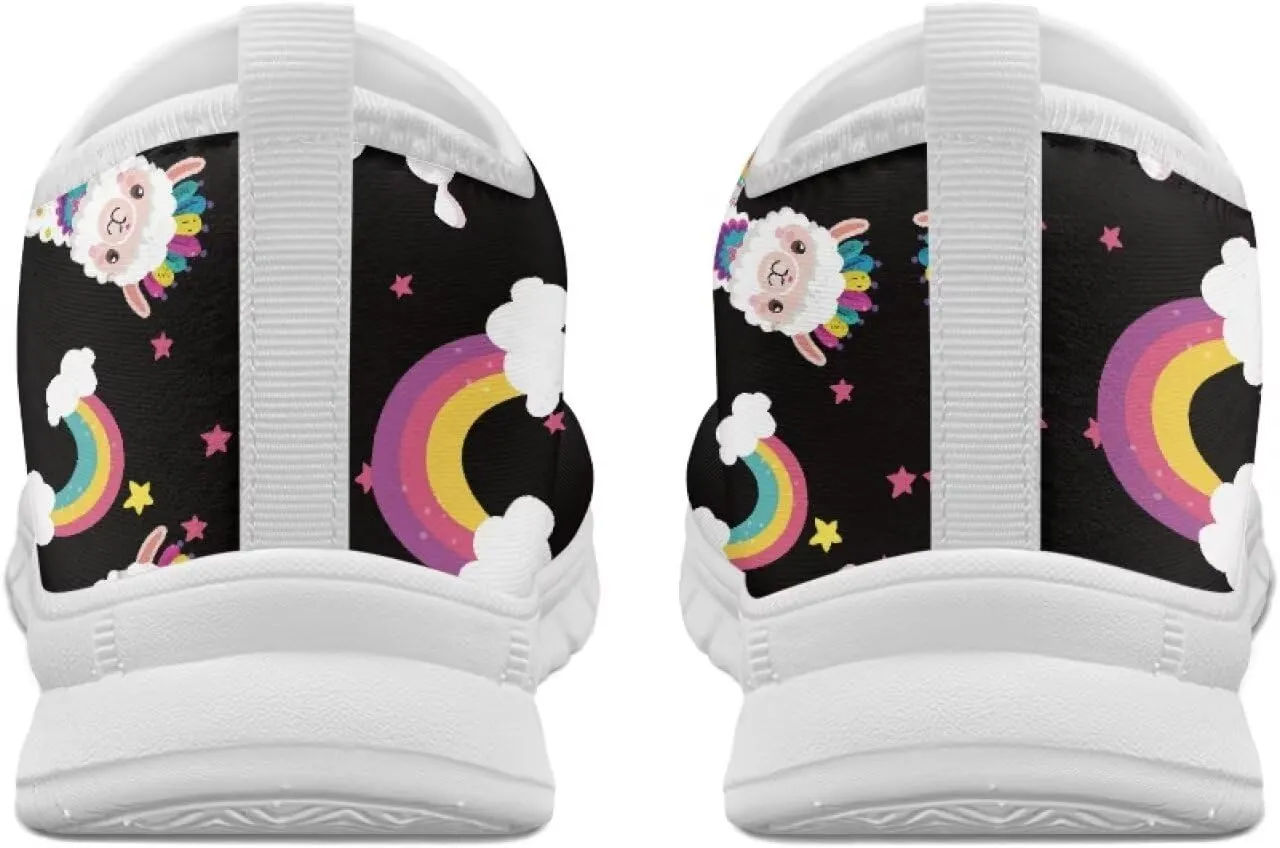 Women's Animals Sneaker Casual Breathable Mesh Anti-Skid Low-Top Outdoor Shoes Soft Slip On Holiday Travel Sneaker for Ladies US 5.5-11.5