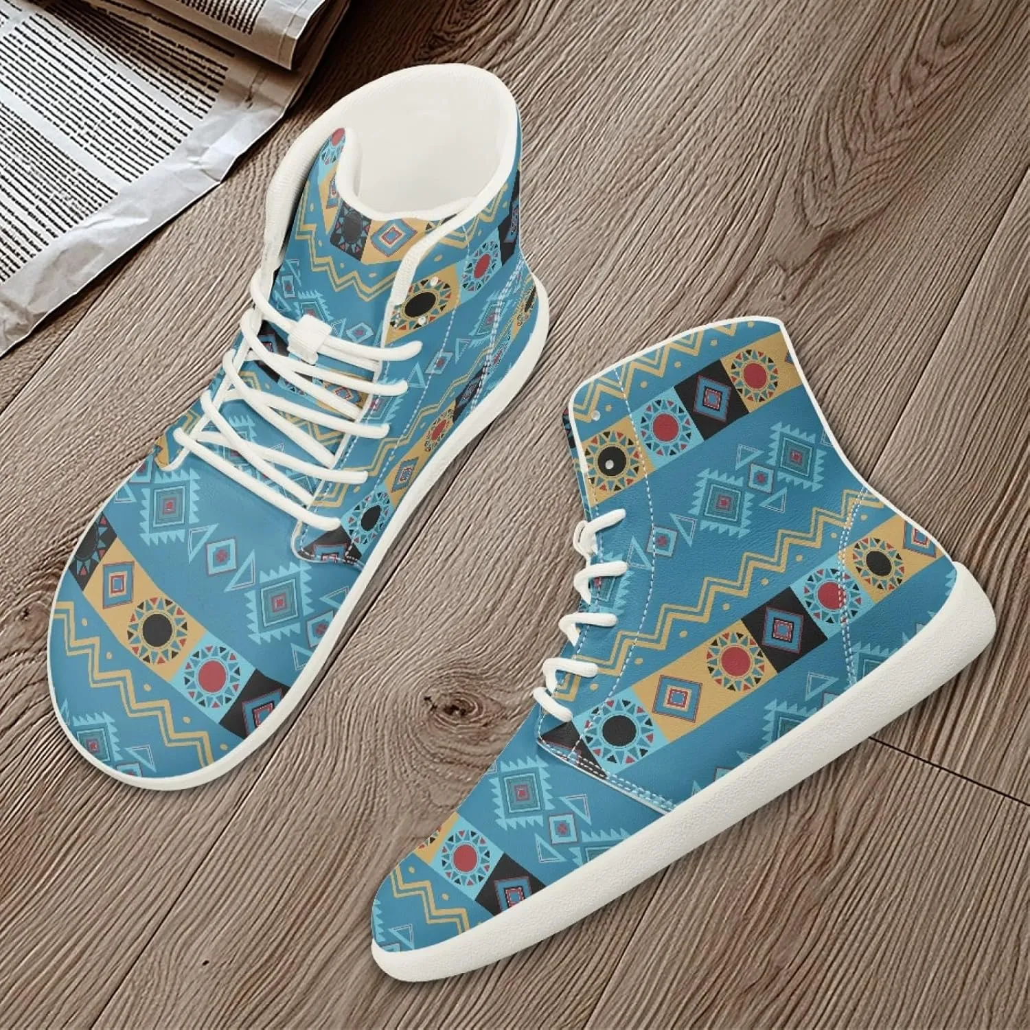 Women's Barefoot Shoes Men's Waterproof High Top Walking Shoes Wide Toe Box Zero Drop Hiking Sneakers