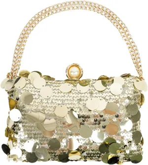 Womens Chic Evening Clutch Bag Y2k Sparkly Glitter Sequin Purse Small Totes Handbag Satchel Dinner Party Wedding