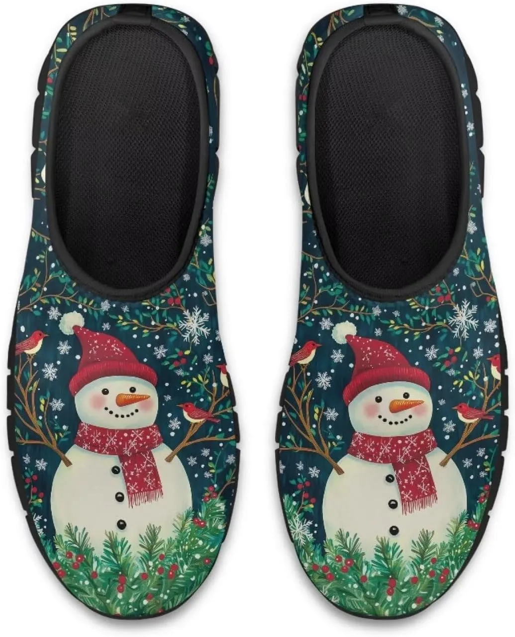 Women's Christmas Sneaker Casual Low Top Shoes Slip On Lightweight Non-Slip Holiday Walking Sneaker for Women US 5.5-11.5