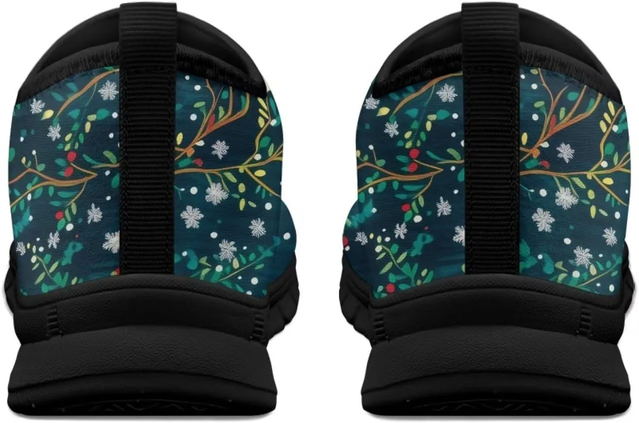 Women's Christmas Sneaker Casual Low Top Shoes Slip On Lightweight Non-Slip Holiday Walking Sneaker for Women US 5.5-11.5