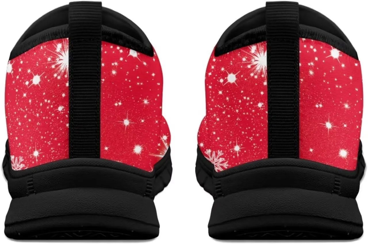 Women's Christmas Sneaker Casual Low Top Shoes Slip On Lightweight Non-Slip Holiday Walking Sneaker for Women US 5.5-11.5