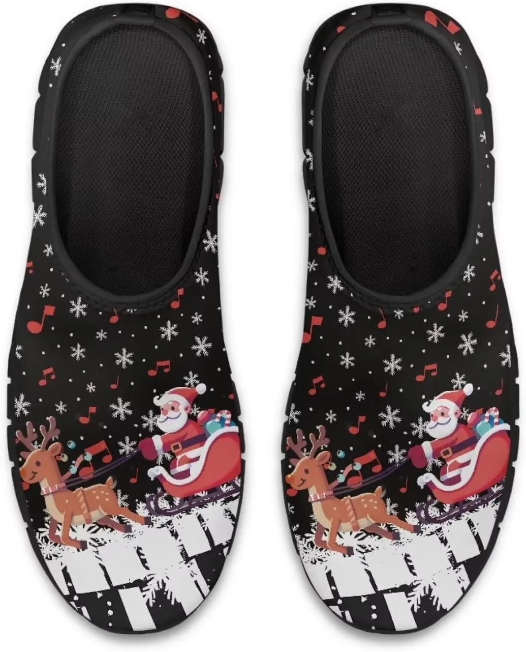 Women's Christmas Sneaker Casual Low Top Shoes Slip On Lightweight Non-Slip Holiday Walking Sneaker for Women US 5.5-11.5