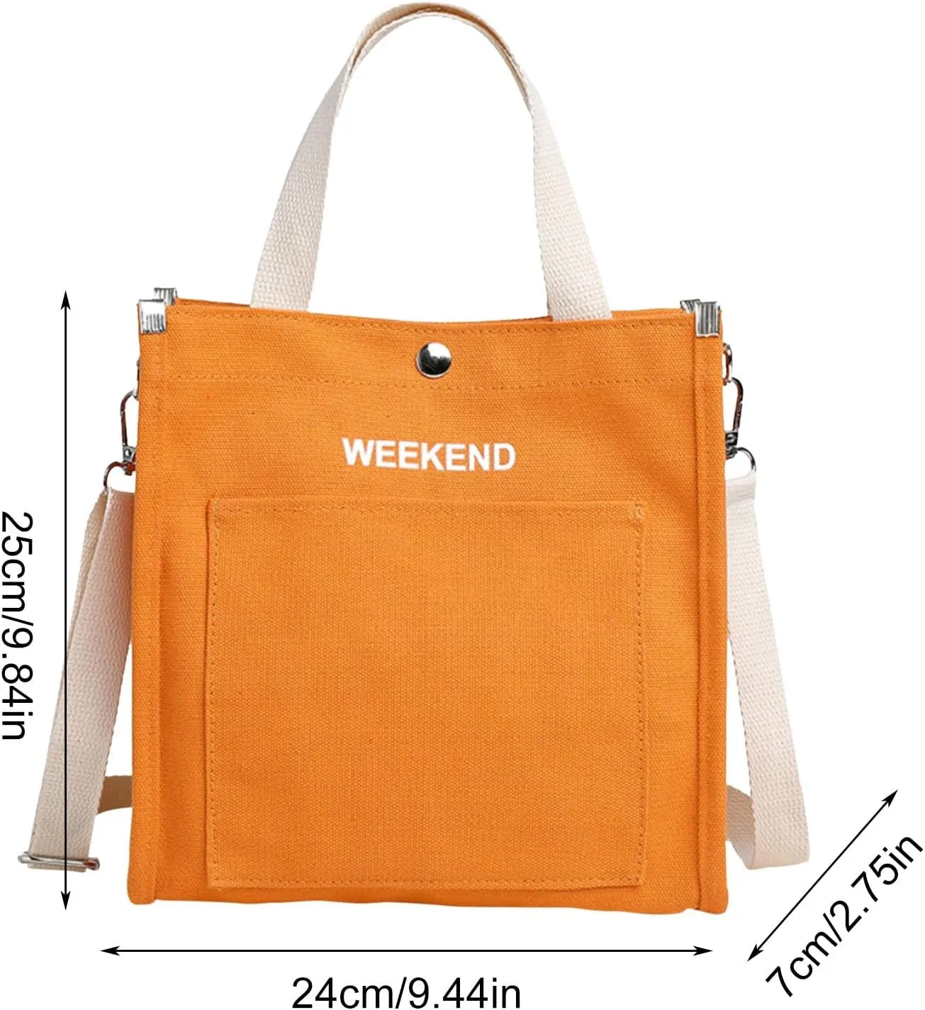 Women's Large Capacity Canvas Handbag Letter Printed Shoulder Messenger Bag Clutch Wallet for Men Leather Bags