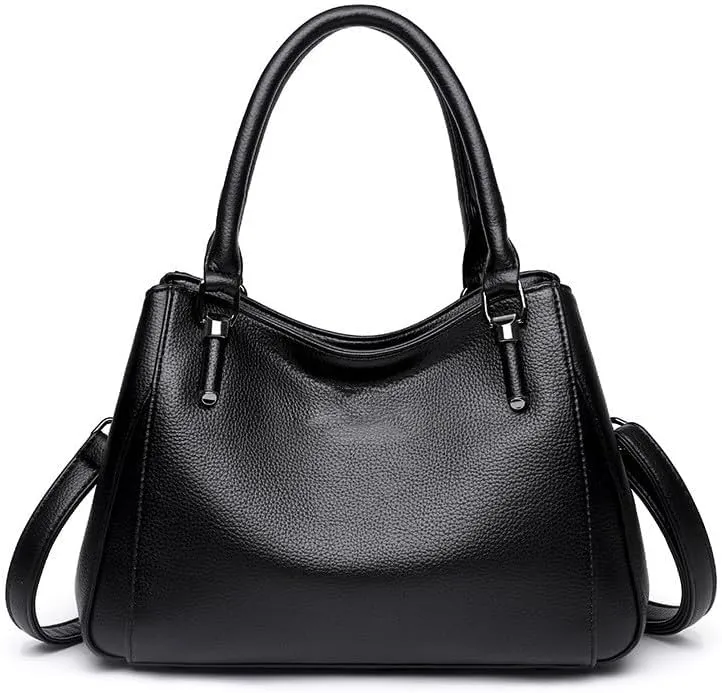 Womens Leather Handbags Top Handle Purses Totes Satchel Shoulder Bag for Ladies