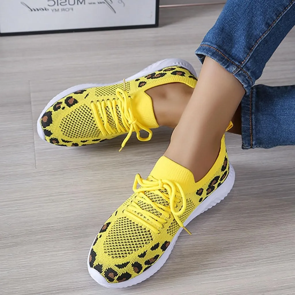 Womens Slip On Walking Shoes Non Slip Running Shoes Knitted Mesh Breathable Sneakers Athletic Tennis Sneakers Mesh Workout Casual Outdoor Leisure Sports Shoes