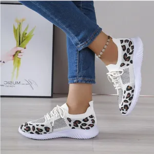 Womens Slip On Walking Shoes Non Slip Running Shoes Knitted Mesh Breathable Sneakers Athletic Tennis Sneakers Mesh Workout Casual Outdoor Leisure Sports Shoes