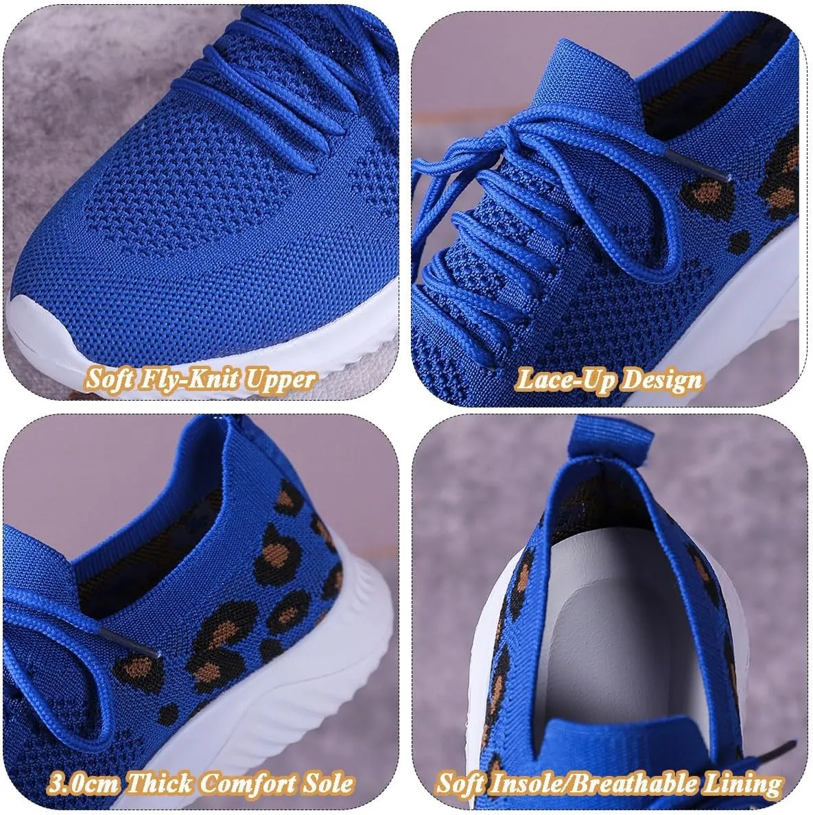 Womens Slip On Walking Shoes Non Slip Running Shoes Knitted Mesh Breathable Sneakers Athletic Tennis Sneakers Mesh Workout Casual Outdoor Leisure Sports Shoes
